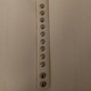 WHITE LEATHER STUDS BRACELET